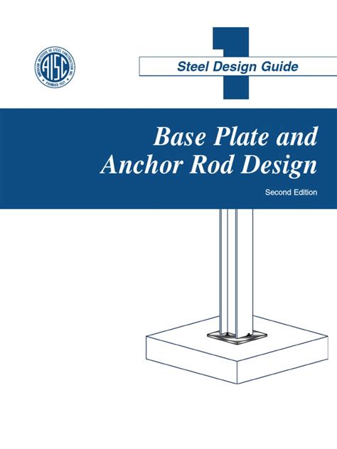 Aisc Design Guide 1 Column Base Plates 2nd Edition by AISC Publication date 2006-05-01 Topics Design steel structure AISC guide Collection opensource Language English Design guide AISC Addeddate 2023-06-07 235225 Identifier aisc-design-guide-1-column-base-plates-2nd-edition Identifier-ark ark13960s21rd01z3dp Ocr tesseract 5. . Aisc base plate design guide pdf